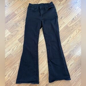 Good American Black Flare Jeans
